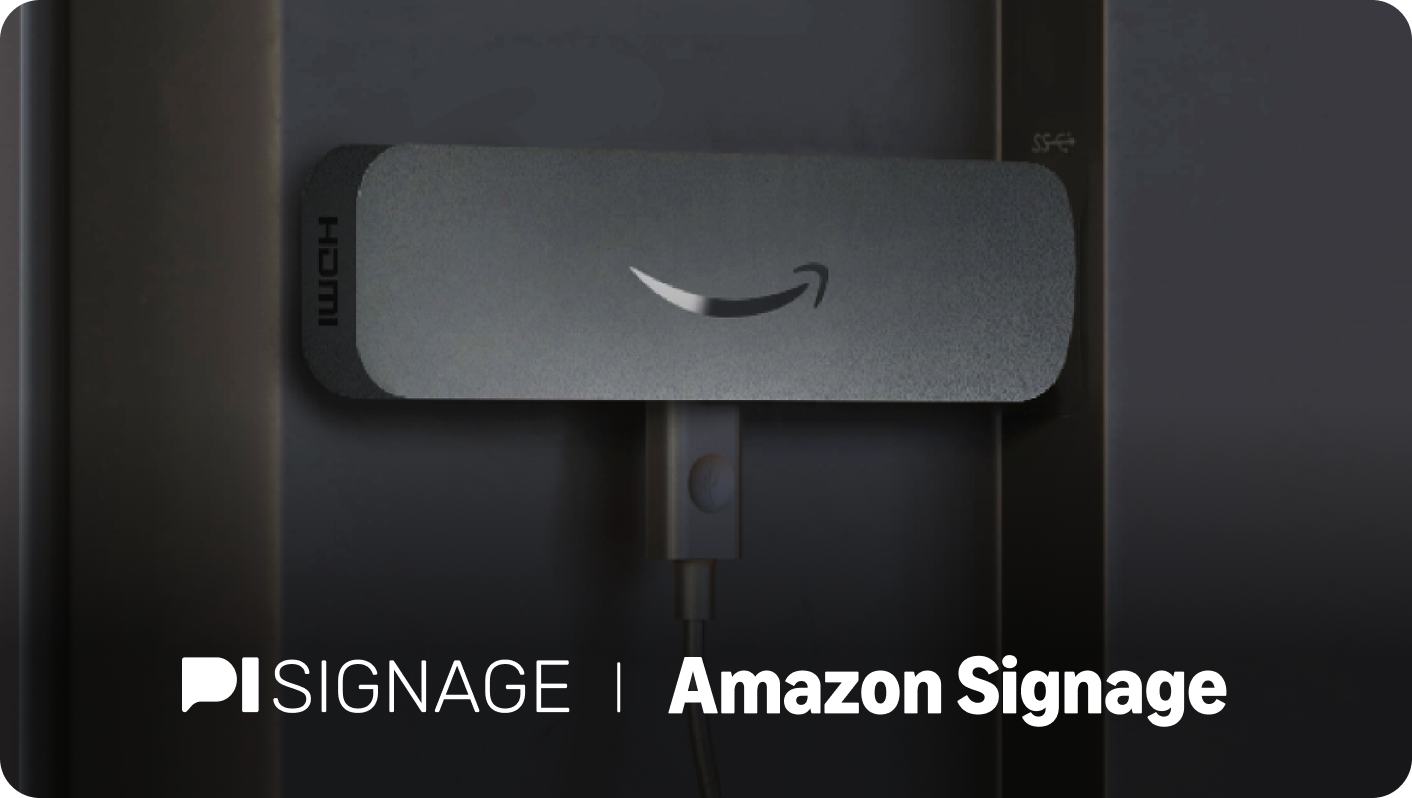 PiSignage now on Amazon Signage Stick!